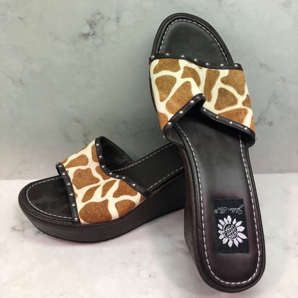 yellow box platform sandals